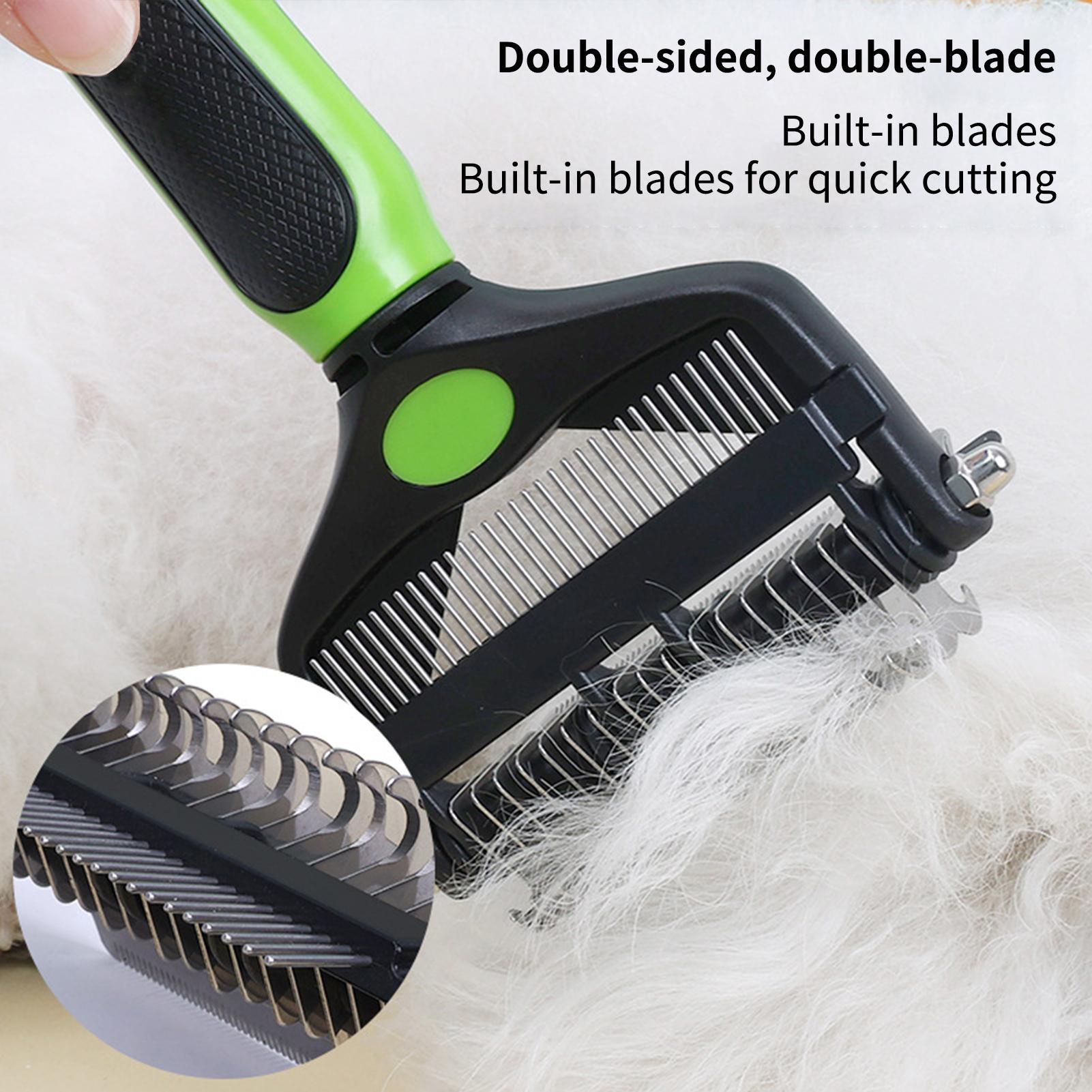 Dog Shedding Brush Double-side - Pet Supplies Vet reseña y precio